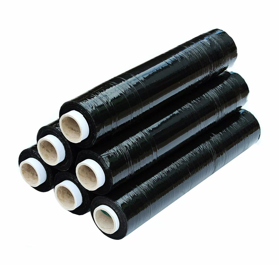 black pallet wrap